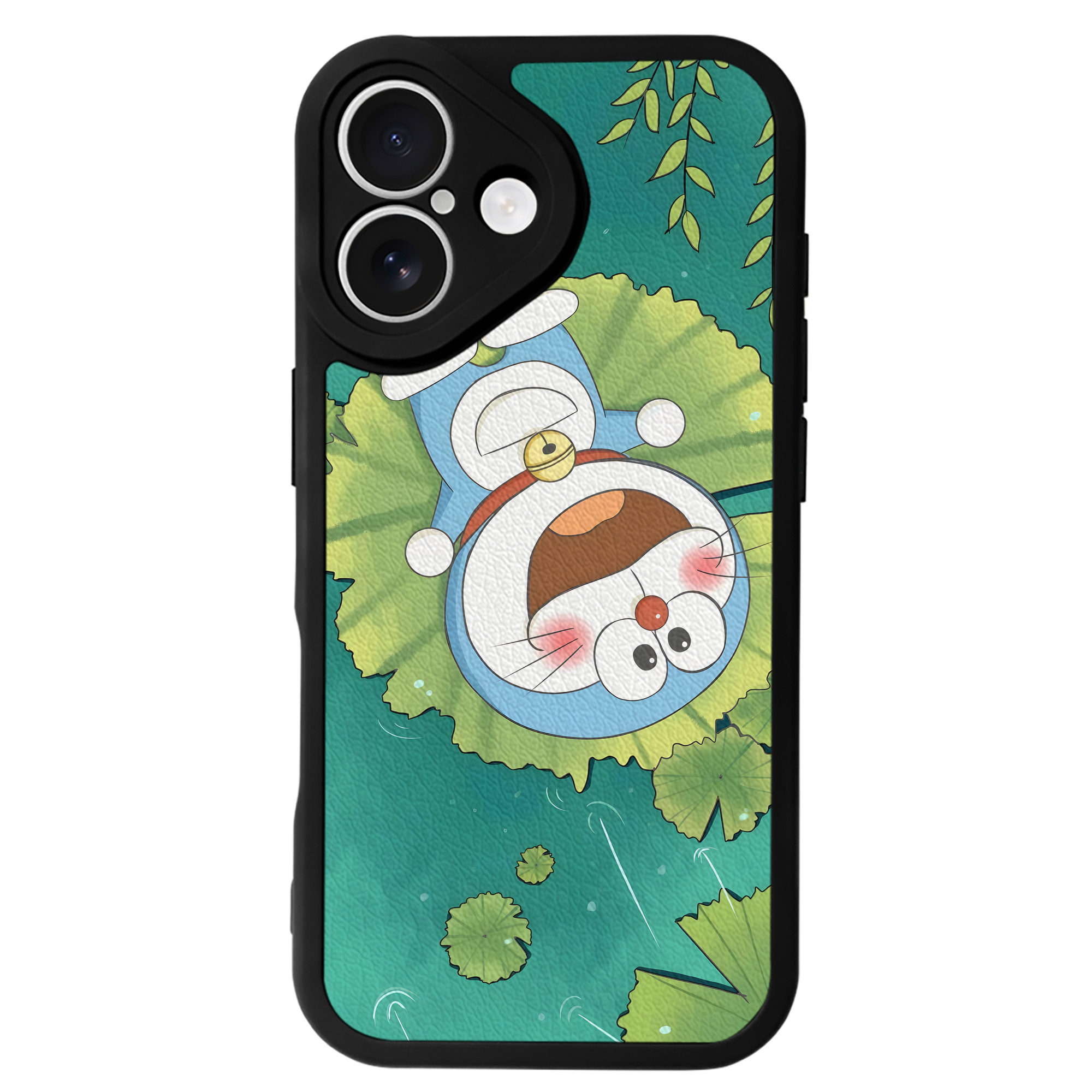 （画像用） ドラえもん Doraemon 【iPhone 16シリーズ対応】シリコンスマホケース（レザー調） 材質：シリコン